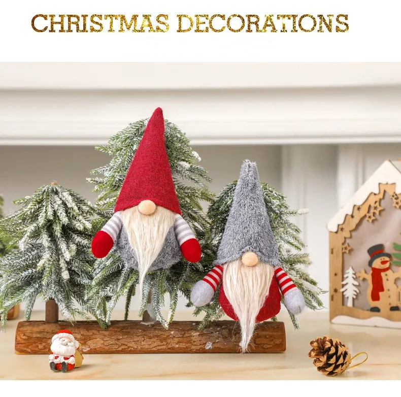GNOME Peluche | Tomte suédoise Douce de 30 cm | Figurines de Collection pour Noël, Automne, Thanksgiving, Hiver, Maison, Cuisine, Bureau, étagère, Plateau de Table