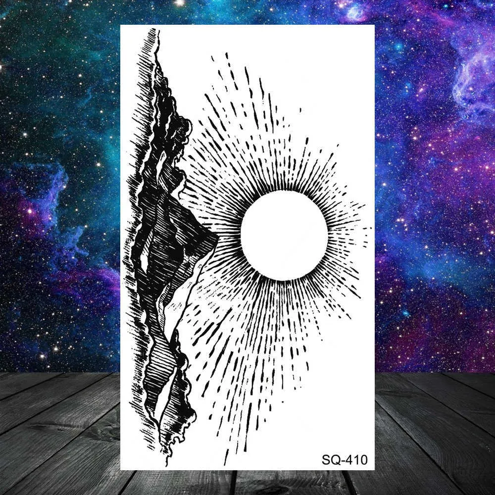 Realistische Tijdelijke Tatoeages: 3D Geometrische Bergzee Ontwerpen Voor  Volwassenen, Tieners, Arm, Nek, Handen Kleine Lichaamskaarten Van 3,46 € |  DHgate, image size:1000x1000