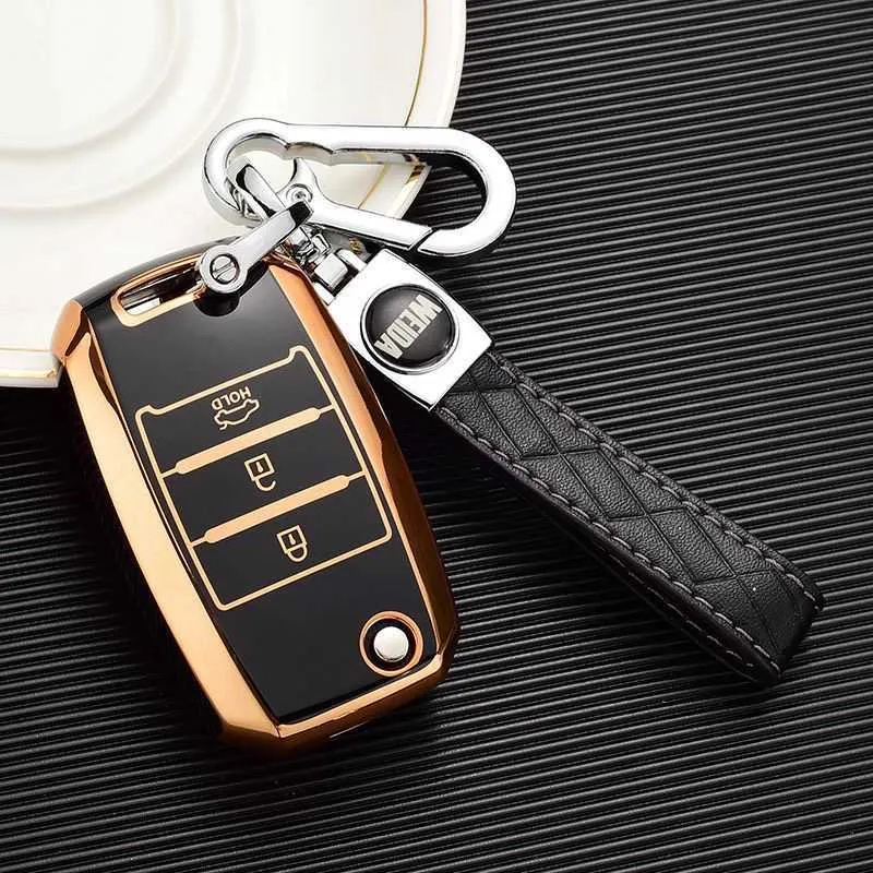 Neue TPU Auto Remote Key Case Cover Shell Fob Für KIA RIO 3 K2 K3