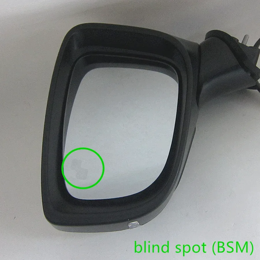 Yeeta - Espejo De Puerta Lateral Del Conductor Izquierdo Para Mazda 3 2014-2016 Con Detección De Punto Ciego Eléctrico, Señal De Giro Calentada, 7 Pines