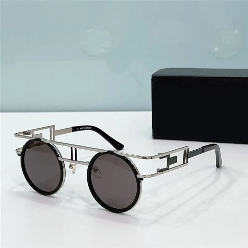 Round sunglasses with 46mm alloy metal and acetate full  display picture 3
