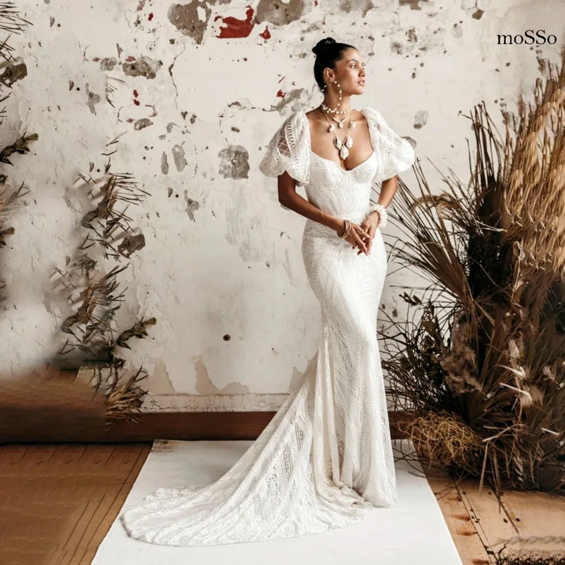 Deep V Neck Cap Sleeves White Wedding Reception Dress Aline Maxi Dress –  Ballbella