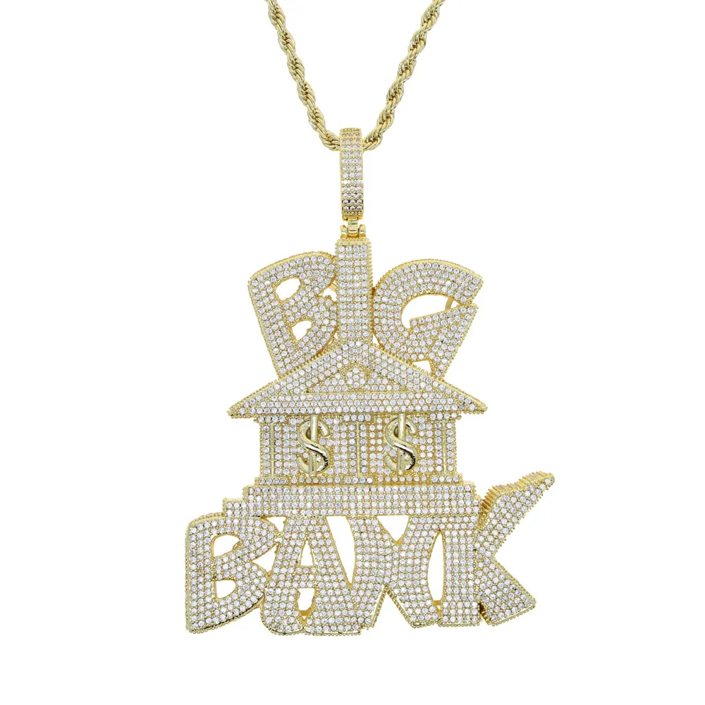 Pendentif Hip-Hop Lettre XO En Alliage Zircon – Style Tendance Unisexe - 12