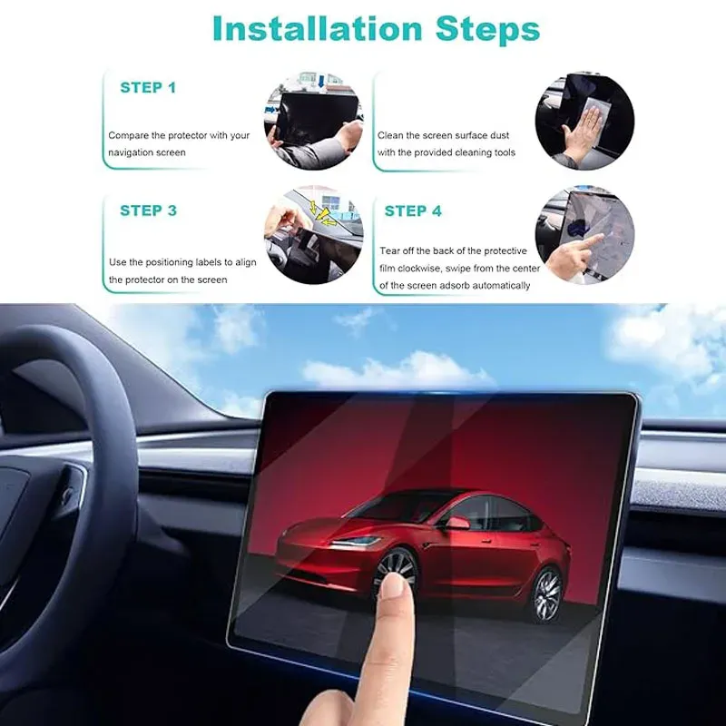 Rear Row Center Control Portable Touch Screen Monitor Tempered Glass Film  Protector For New Tesla Model 3 Y 2024 From Arthur032, $7.68