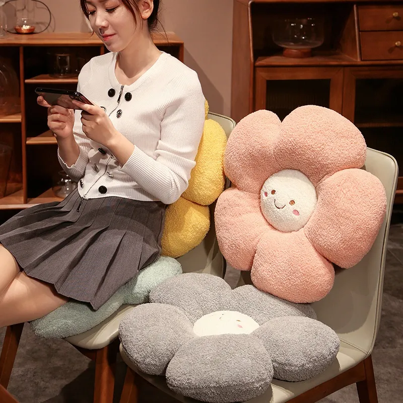 Soft Kawaii Colorful Flower Zuoshini Flower Plush Pillow 45/70cm