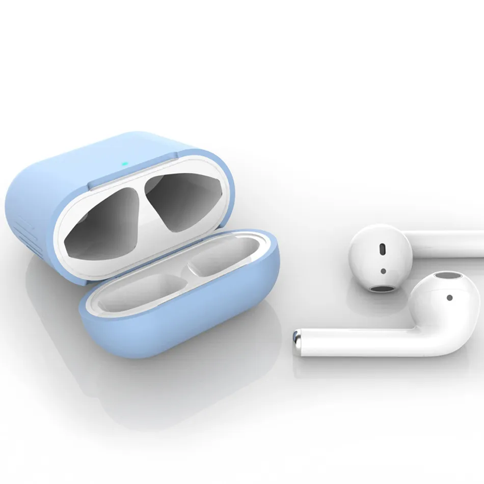 Silicone Earphone Protector Case for Apple AirPods 1 2 3 Pro Anti Fall Soft Colorful Protective Cover