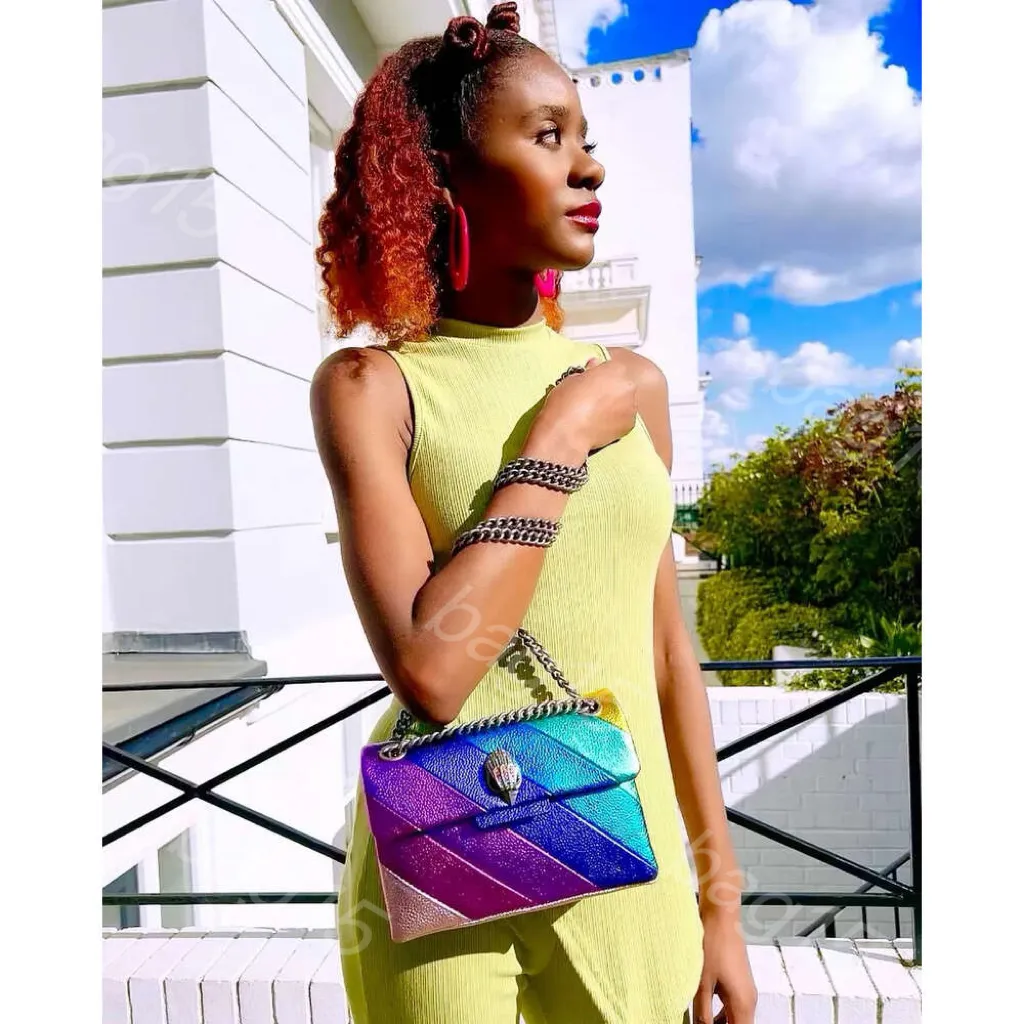 Kurt Geiger Heart Shaped Leather Handbag Luxury Designer Mini