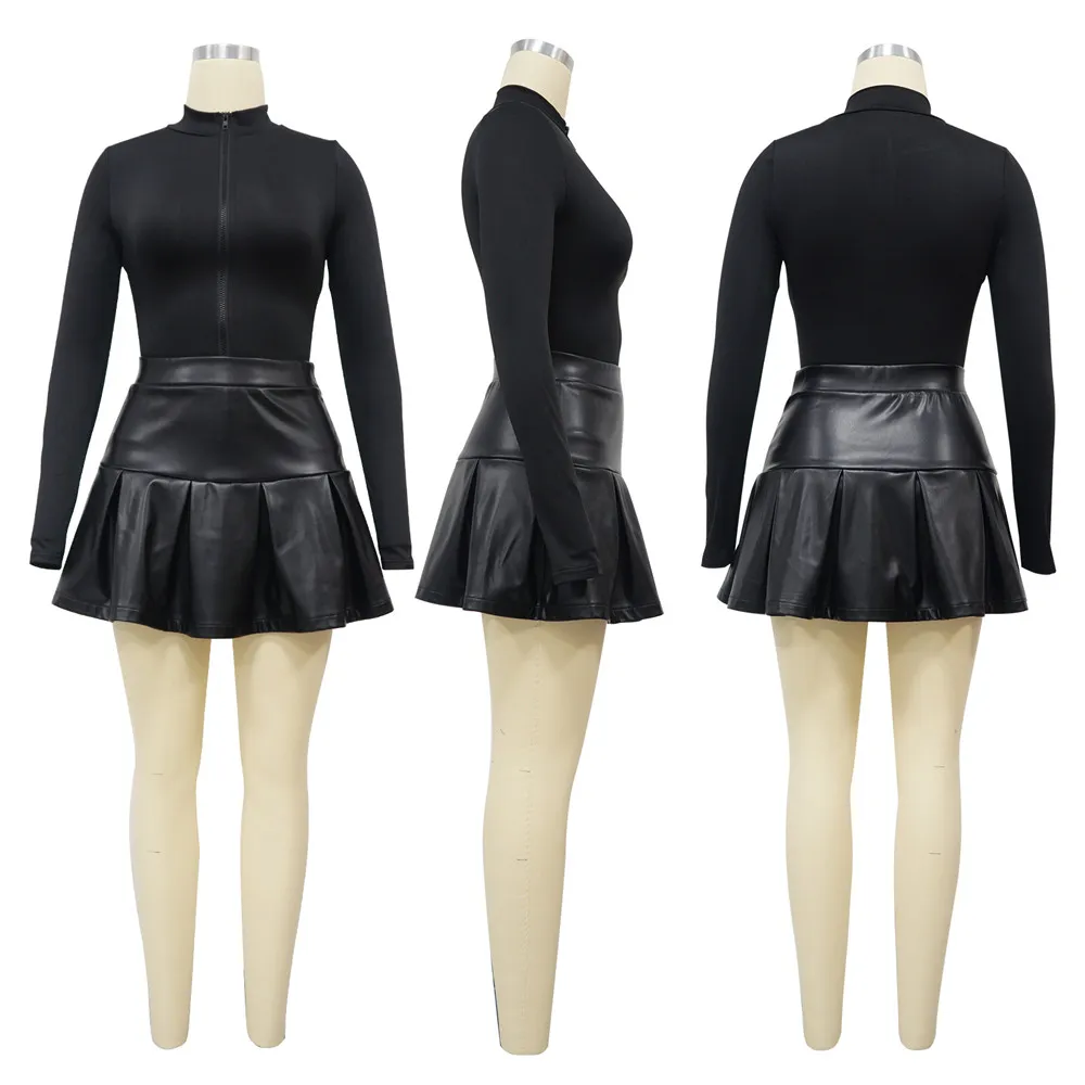 2 piece skater skirt set discount