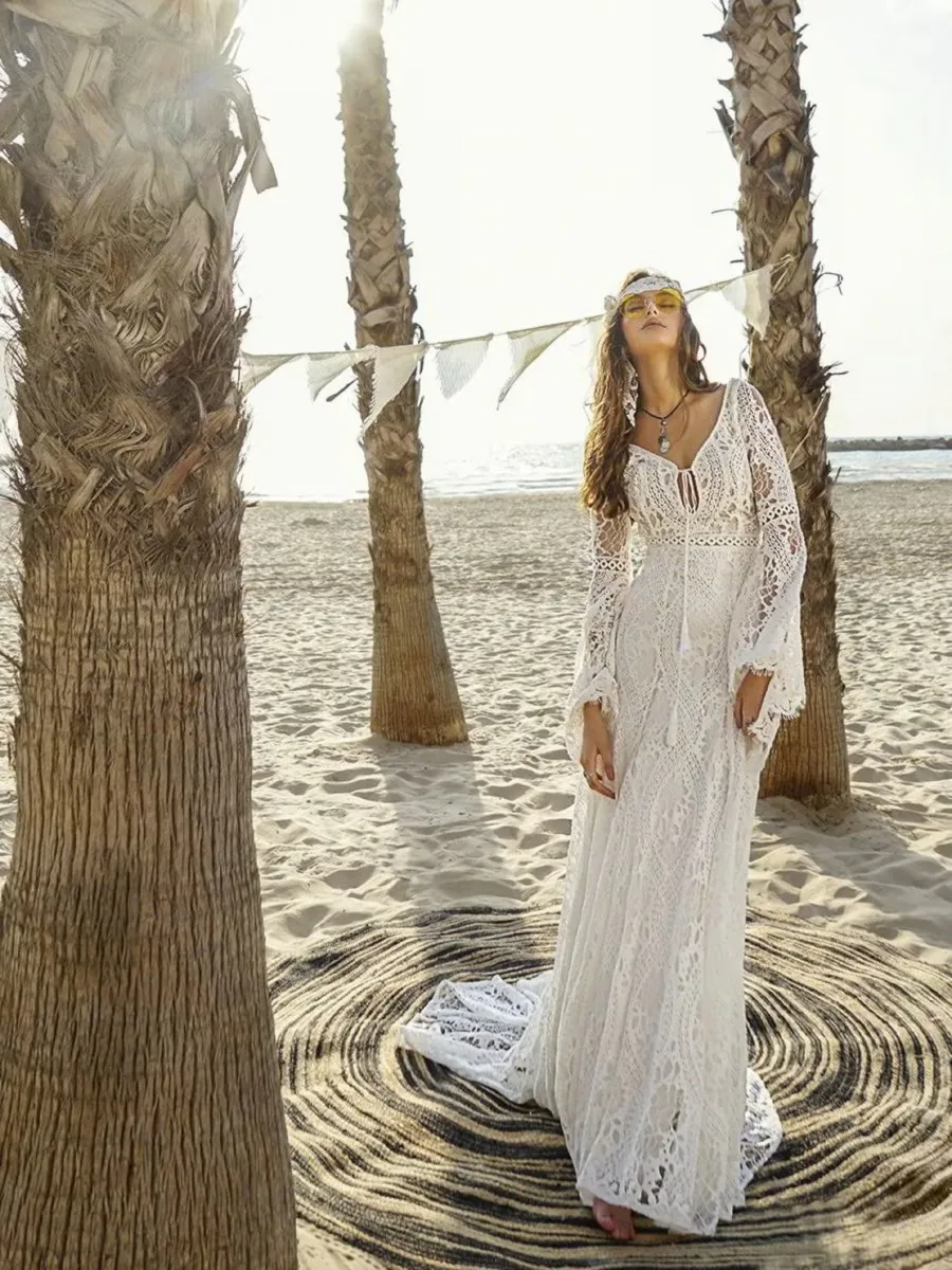 Robe de best sale mariee hippie chic