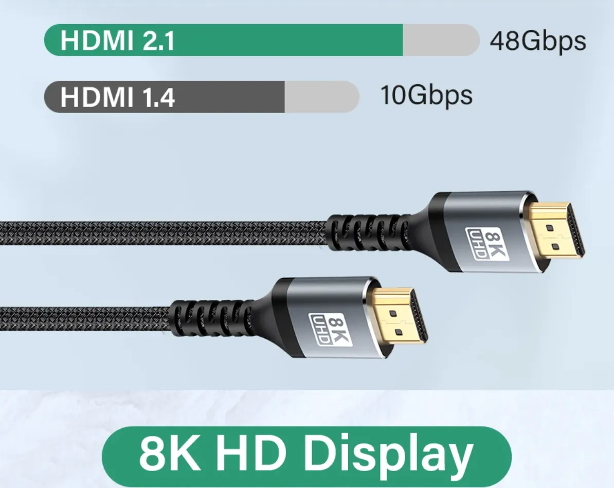 Primewire – 2m - Cable Premium HDMI 2.1 - Alta Velocidad Ethernet - 8K @120 Hz (con DSC) - 7680 X 4320 - UHD II - HDMI 2.1 2.0a 2.0b - 3D – HDR - ARC – Compatible BLU Ray PS4 PS5 Xbox