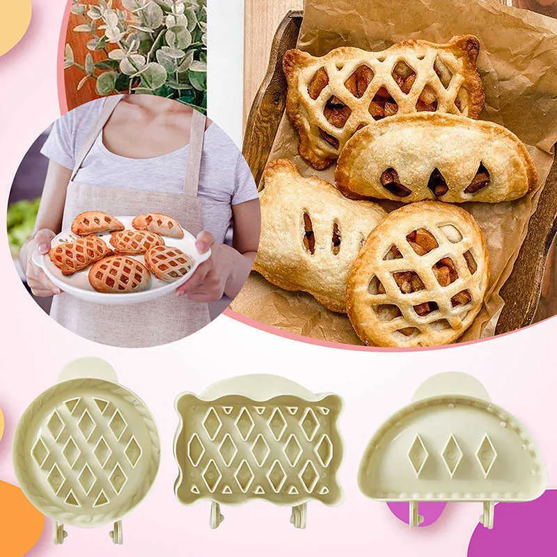 New 1/Mini Pie Maker Hand Pocket Pies Mold Lattice Pie Top Cutter Dough  Pastry Press Empanada Maker For Christmas Baking From 3,96 €