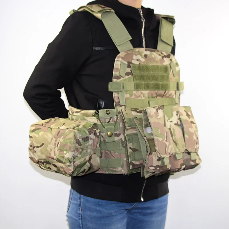 Airsoft Militaire Gilet Tactique Molle Pochette De Magazines Multicam Corps  Armure Plaque Transporteur Munitions Poitrine Plate Forme Assaut Chasse  Combat Gear Du 37,86 €