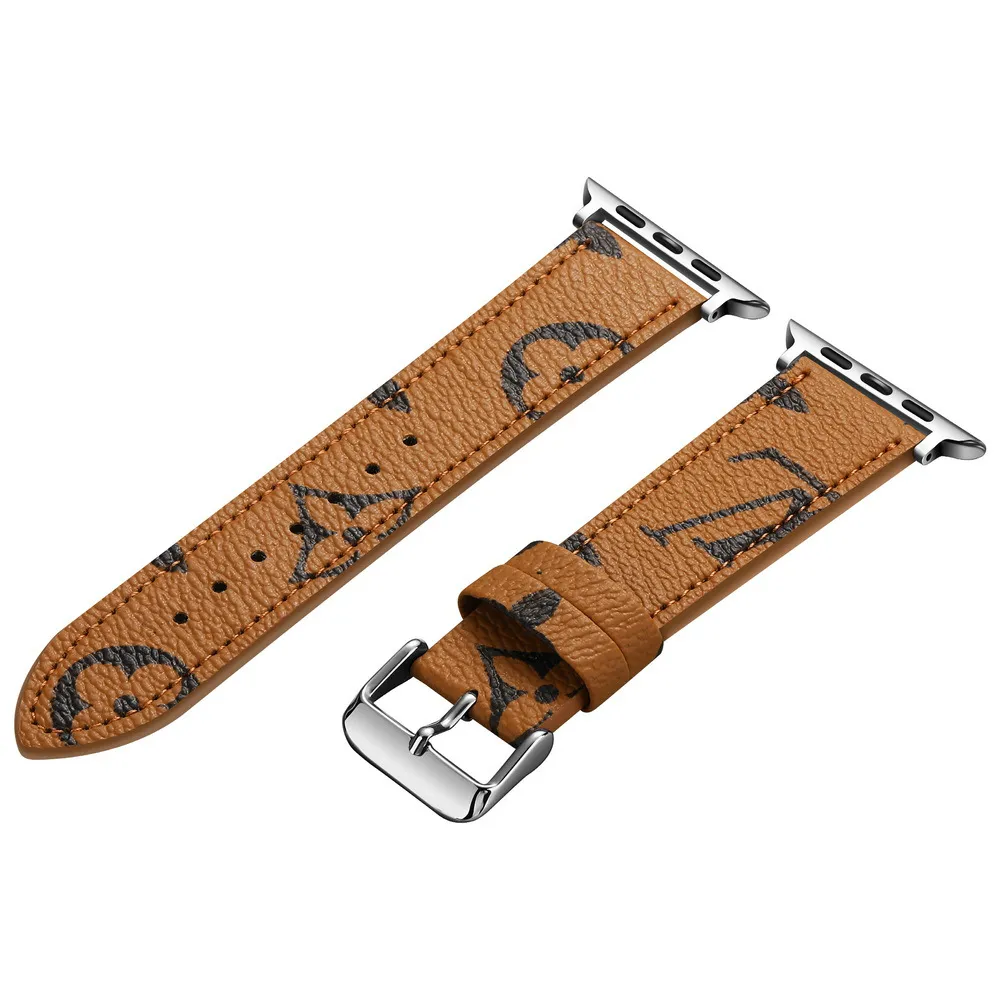 Luxury  Watch Band 38 40 41 42 44 45 49 mm Flower Leather Watchs Strap Wristband For Iwatch 8 7 6 5 4 SE Ultra 2 Designer fashion brand Bracelet Watchbands ONETH