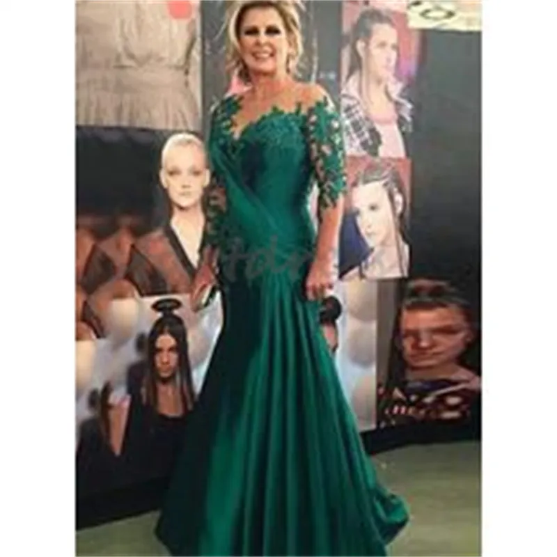 Precioso Vestido Verde Para Madre De La Novia 2024 Tallas Grandes Sirena Manga Larga Vestido De Noche Para Invitados De Boda Vestidos De Fiesta Formales Para Mama Vestidos De Gala De 102 93 DHgate