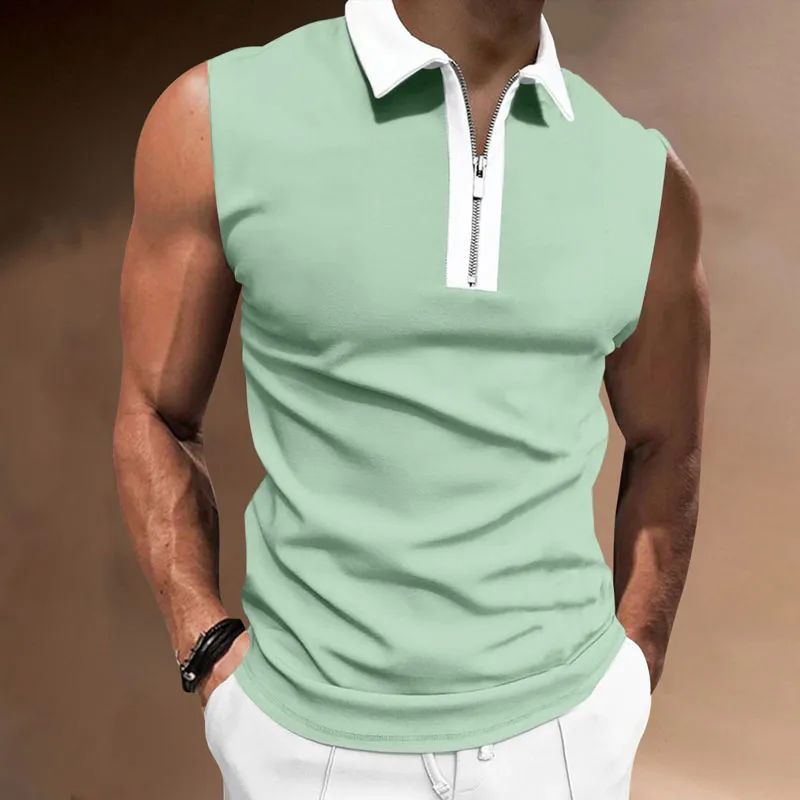 Polo sans manche homme sales