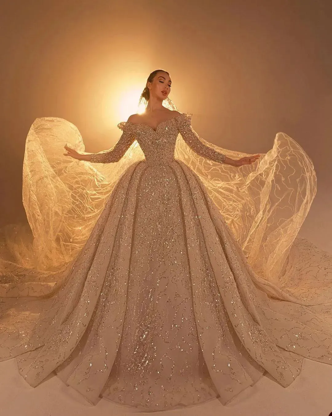 Customizable 3D Lace Gold Dress Special Occasion With Elegant Shine Beading And Sweep Train Perfect For Prom And Special Events Sizes D H23521 From Dressvip 379.21 DHgate.Com