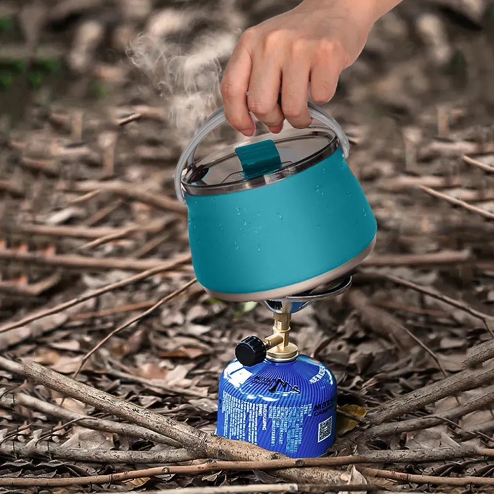 Collapsible Silicone Folding Camping Kettle With Handle Portable Travel Coffee Cup And Tea Cooker For Hiking And Outdoor Activities From Ren06 8.65 DHgate.Com