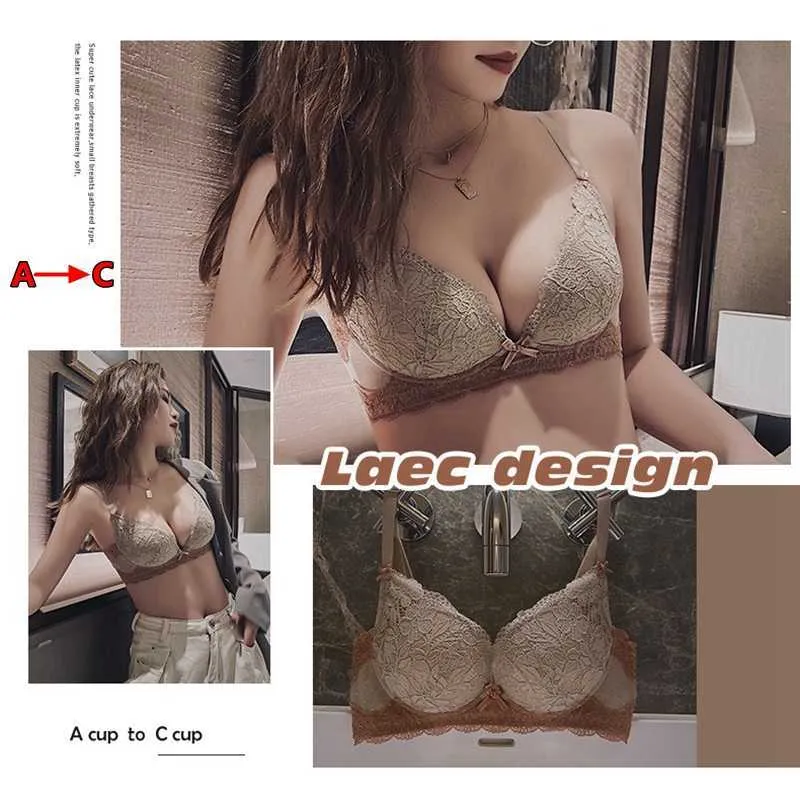 Bras Sets Sexy Lace Underwear Womens Small Breasts Gathered Up Breasts Anti  Sagging Bra Without Steel Ring Adjustment Type Bra Set AA230410 From 18,77  €