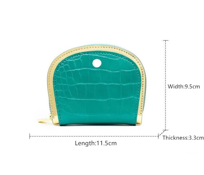 LL Women's Card Bag PU Card Holder Coin Purse Multi-position Zipper Mini Money Bag K9933