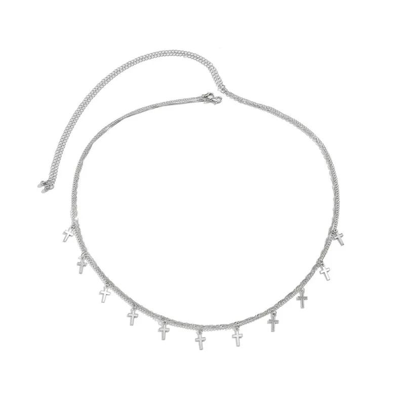 Cadera Cadena Ajustable Mujer Cadena De Cintura De Flores Vintage Hueca Cadena De Cuerpo De Flor Lariat Cinturón Verano Playa Bikini Ajustable Joyería Para Mujer, Einheitsgröße, Aleación, No Es Una Piedra Preciosa