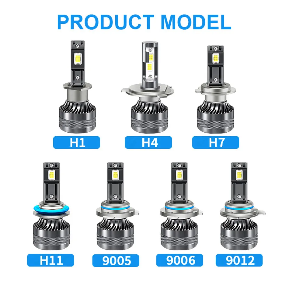 2 Uds Bombillas Led H7 110W Superbrillant H4 H9 H8 H11 Luz Antiniebla De Coche Haz Alto/bajo 9005 9006 Hb3 Hb4 Lámparas DRL Automáticas 12V 6000K Blanco - AliExprs