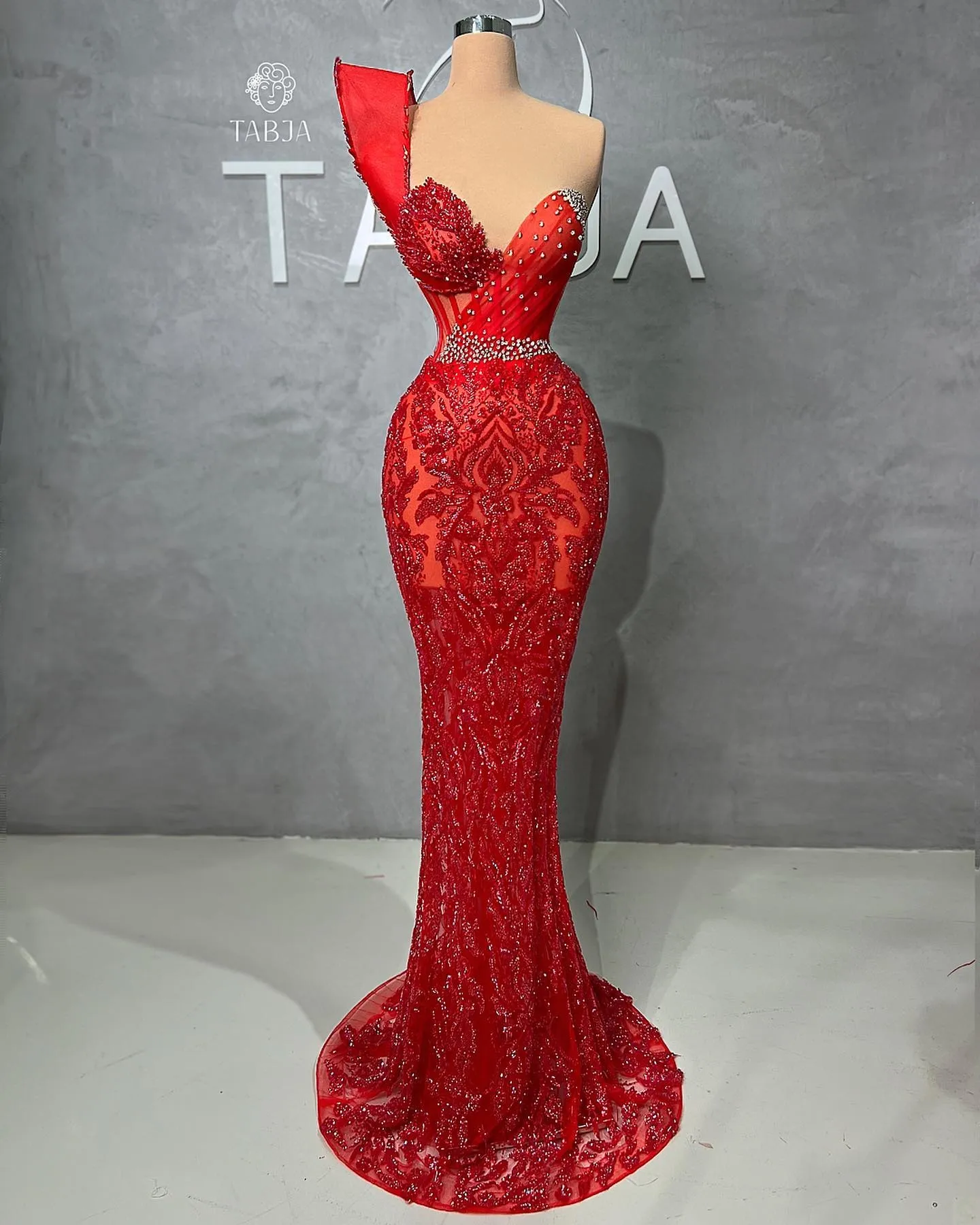 strapless open back dress High-neck Black Lace Formal Mermaid Long Evening Prom Dresses, Long Sleeves  Prom Dress, MR8879 main image 0