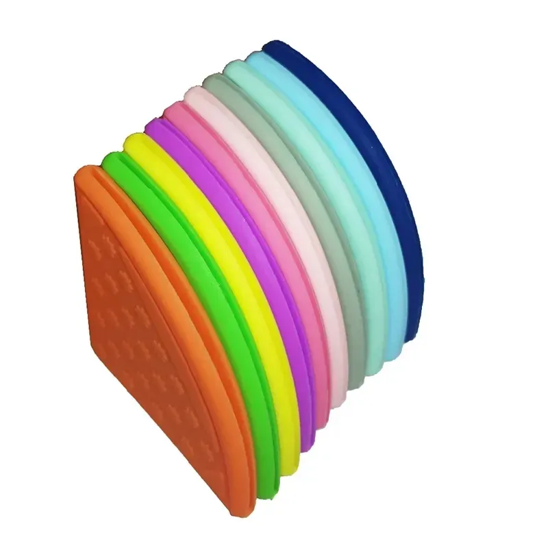 Smart Silicone Teething Corners Sew On Triangle Toy For DIY Bibs BPA