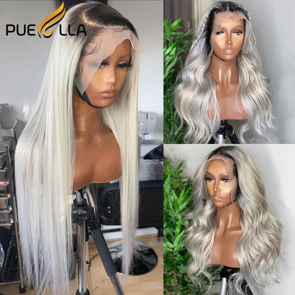 Hairdo Wave Daze Perruque Blond Cendré Clair Avec Racine Brune