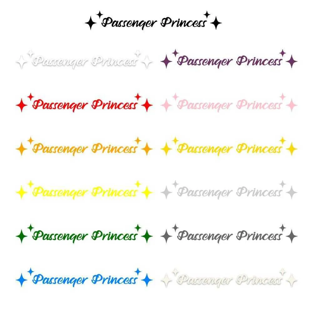 Passenger Princess Square Cut Sticker – Sticky Back Stickers