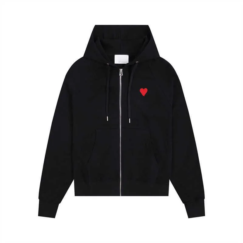 ami paris zip hoodie