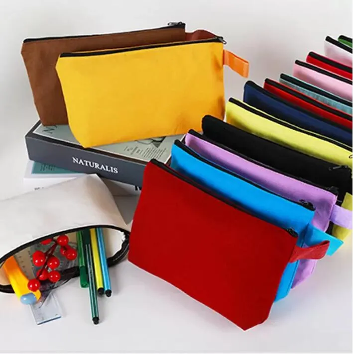 DIY Travel Blank Makeup Bags With Zipper Canvas Plain Pouch For Women And  Girls From Bwcx5588, $1.07