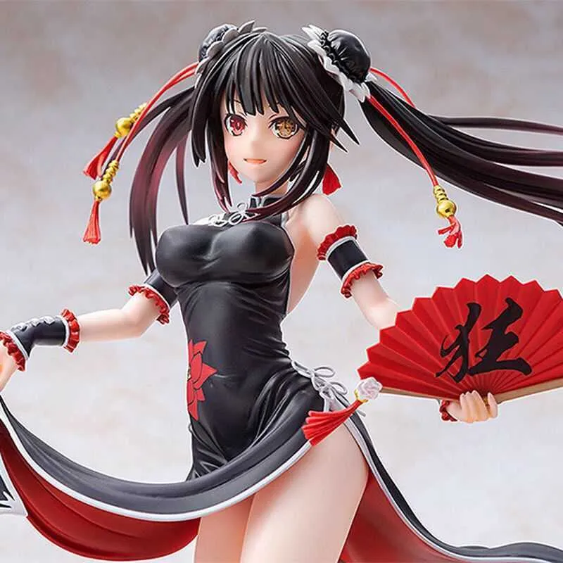 20cm Date A Live Anime Figure Black Dress Casual Wear Kurumi