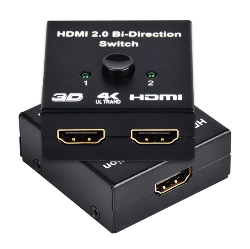 Dropship HDMI Switch 4K HDMI Splitter; 2 Input 1 Output Or 1 In 2 Out;  Supports