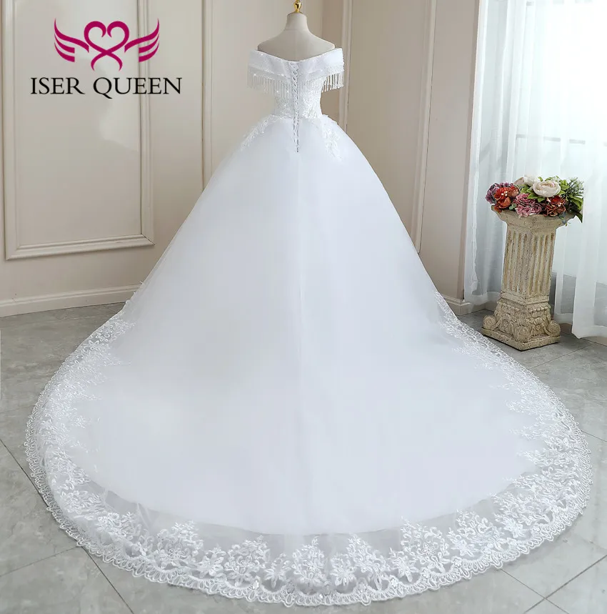 Long Train Wedding Dress off the Shoulder Wedding Dress Chiffon Bridal Gown  Long Sleeves Wedding Dress off White Color Wedding Dress - Etsy Israel
