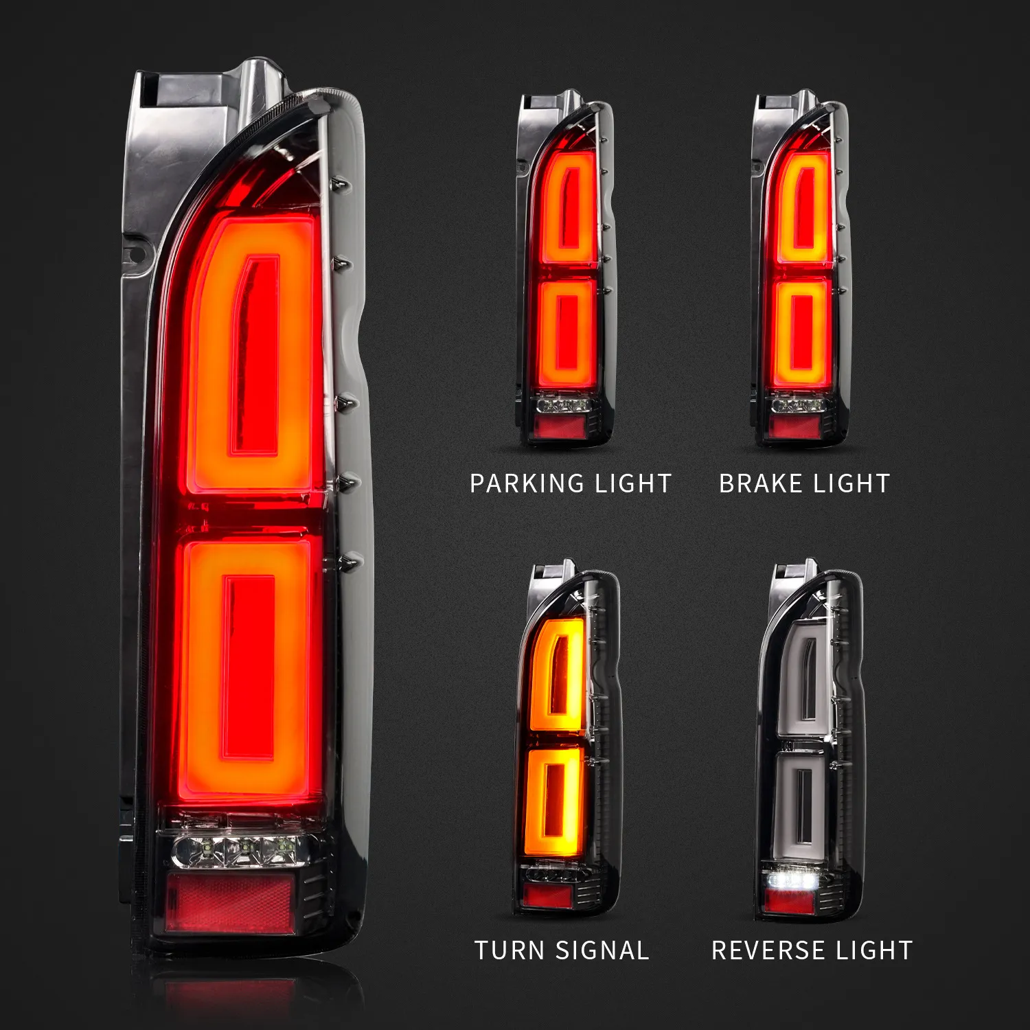 Car Tuning LED Taillights For Toyota Hiace 2005 ... From Gk_tuning ...