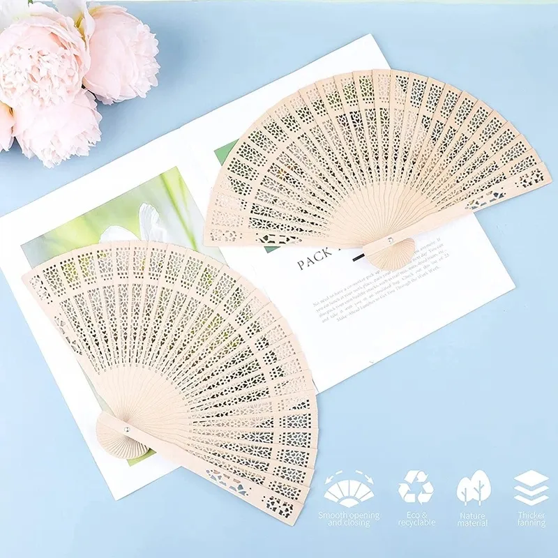 Wedding Personalized Hand Fans Summer Wedding Sandalwood Fans