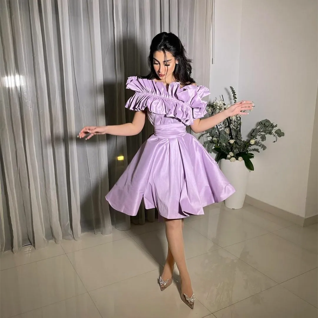 green emerald velvet dress Sweetheart Neck Purple Short Prom Dresses with Beadings, Strapless Lil –  Lwt Dress main image 1
