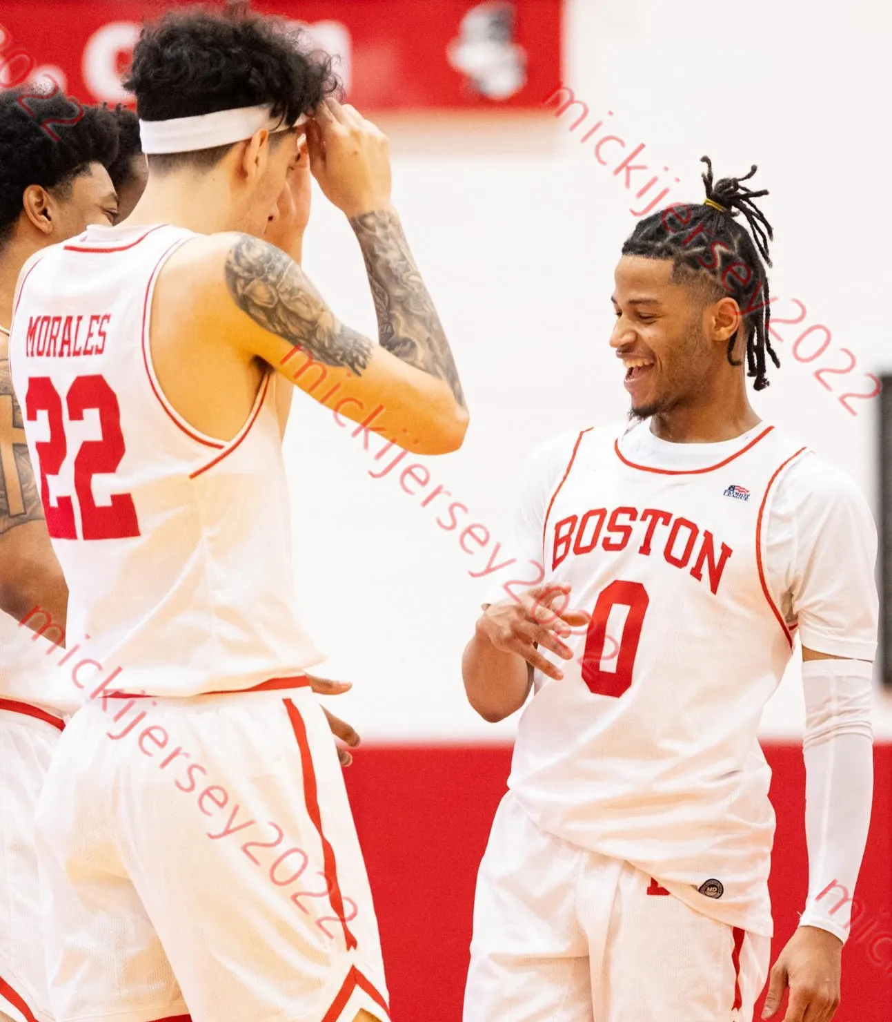 Boston University Terriers Basketball Jersey Jonas Harper Jordon Tab Andrew Patnode Anthony Morales Miles Brewster Ben Palacios Custom Boston