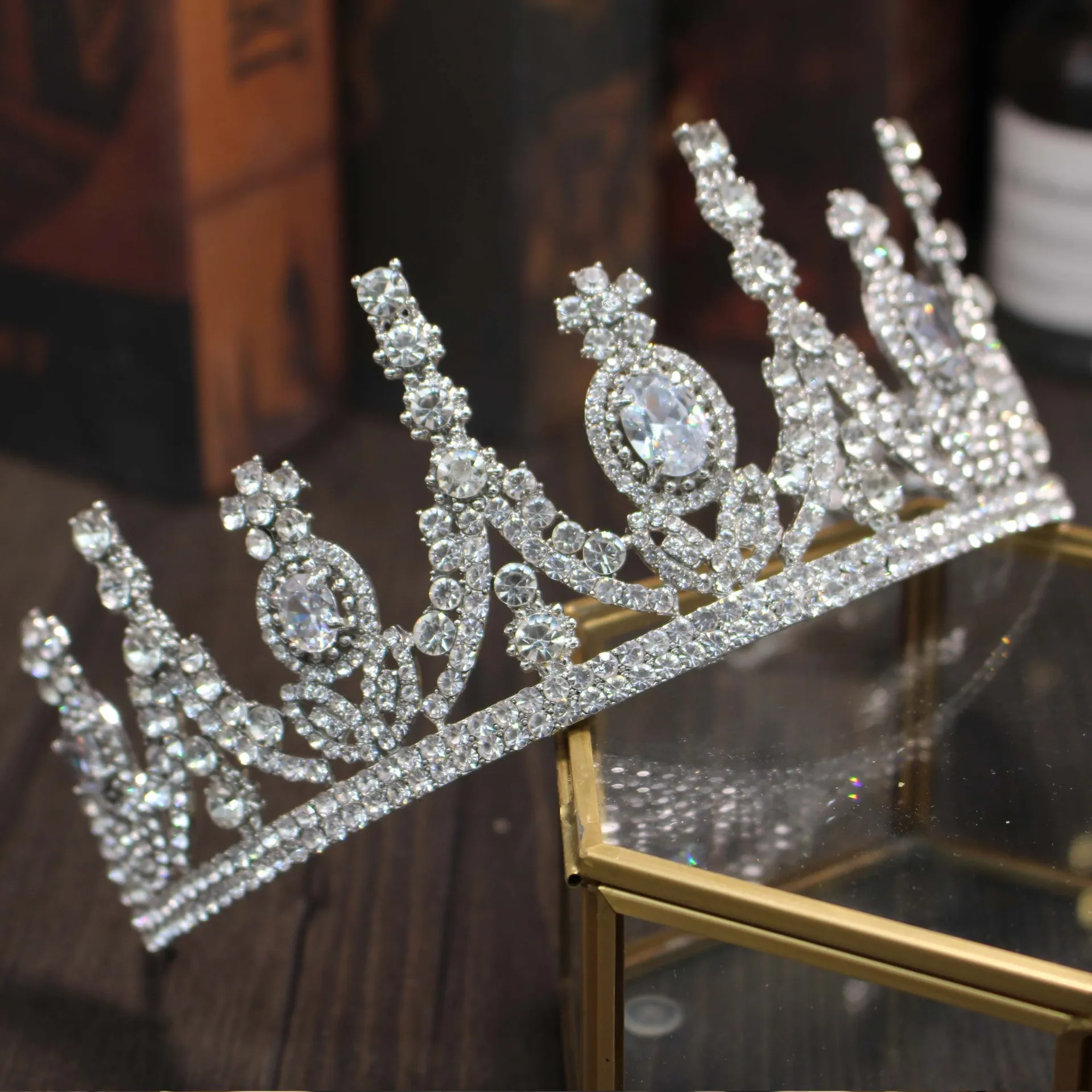 Bling Cheap Tiaras Crowns Wedding Hair Jewelry Crystal Wholesale Fashion Girls Evening Prom Party Dresses Accessories Headpieces From 13 29 DHgate