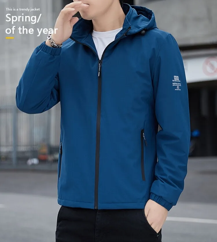 Men's Lightweight Jacket Hooded Outdoor Hiking Windbreaker