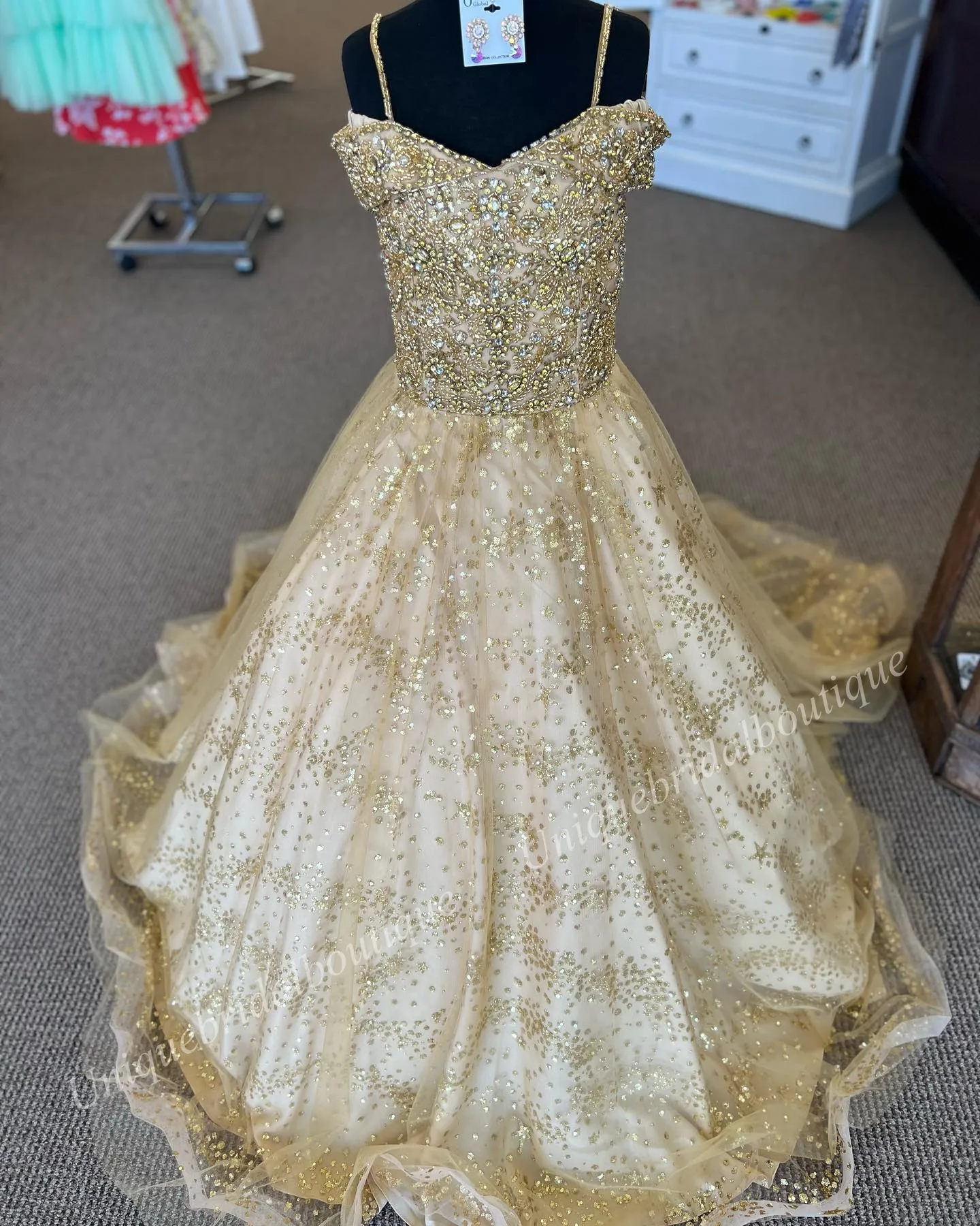 slim fit dress slacks Popular Gold Sparkly Mermaid Strapless Long Evening Prom Dresses, Cust   MarryLover