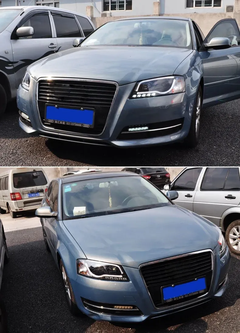 2024 AUDI A3 LED Projector Headlights DRL Signal Daytime Lights Front Headlamp Upgrade Kit