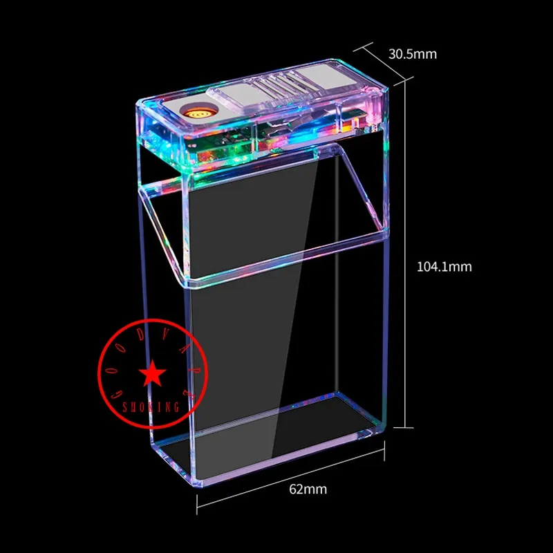 led cigarette case Multifunctional Smoking Stash Box: LED Light, USB Lighter, Cigarette/Herb  Storage - Portable & Discreet, Colorful Design from Dhgate Cigarette Cases