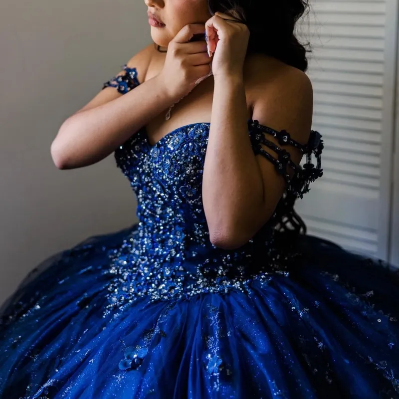 Glitter Navy Blue Quinceanera Dress V Neck Off The... From 275,08 | DHgate Glitter Navy Blue Quinceanera Dress V Neck Off The... From 275,08 | DHgate