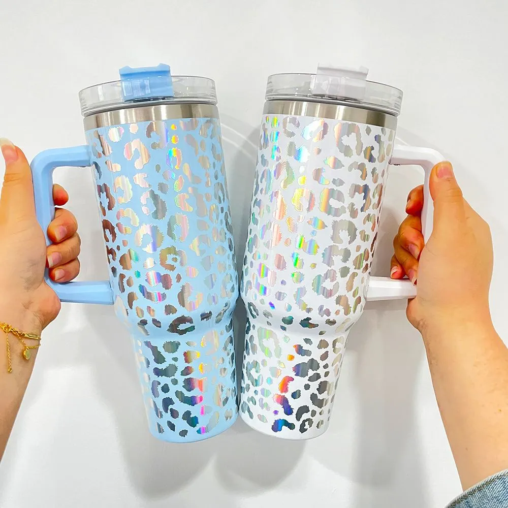 40oz Holographic Shimmer Sublimation Tumblers - Blank