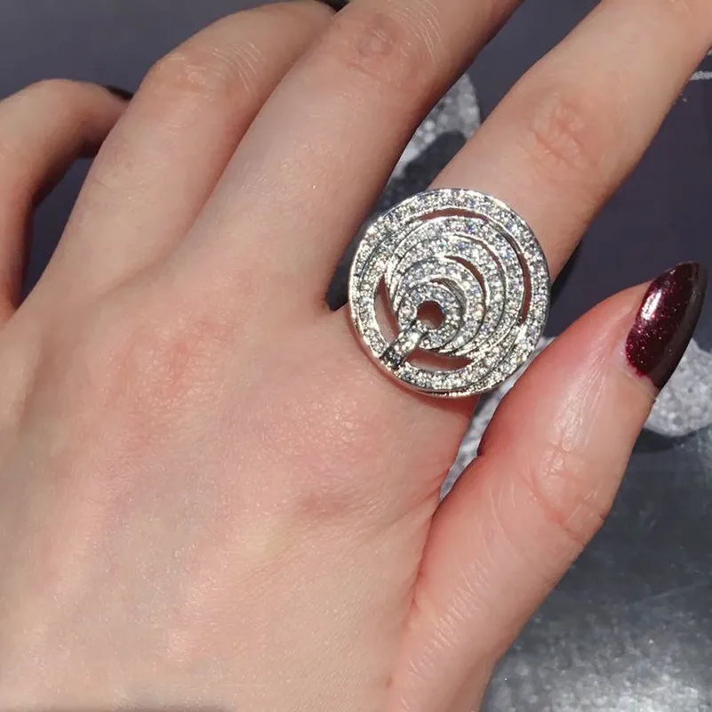 Shop White Gold Diamond Athena Double-Finger Ring | Carbon & Hyde