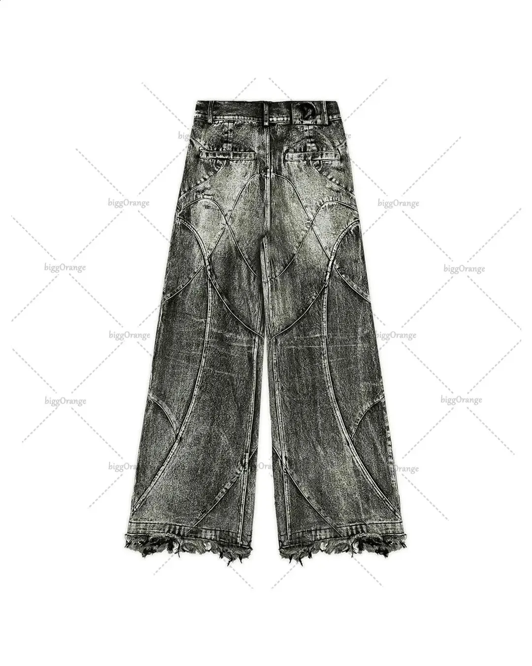 Men's Jeans Y2K Destroyed Stitching Jeans Men's Black Washed Jeans Gothic  Style Street Trend Clothing Retro Loose Wide Leg Pants Fall Guys 231116