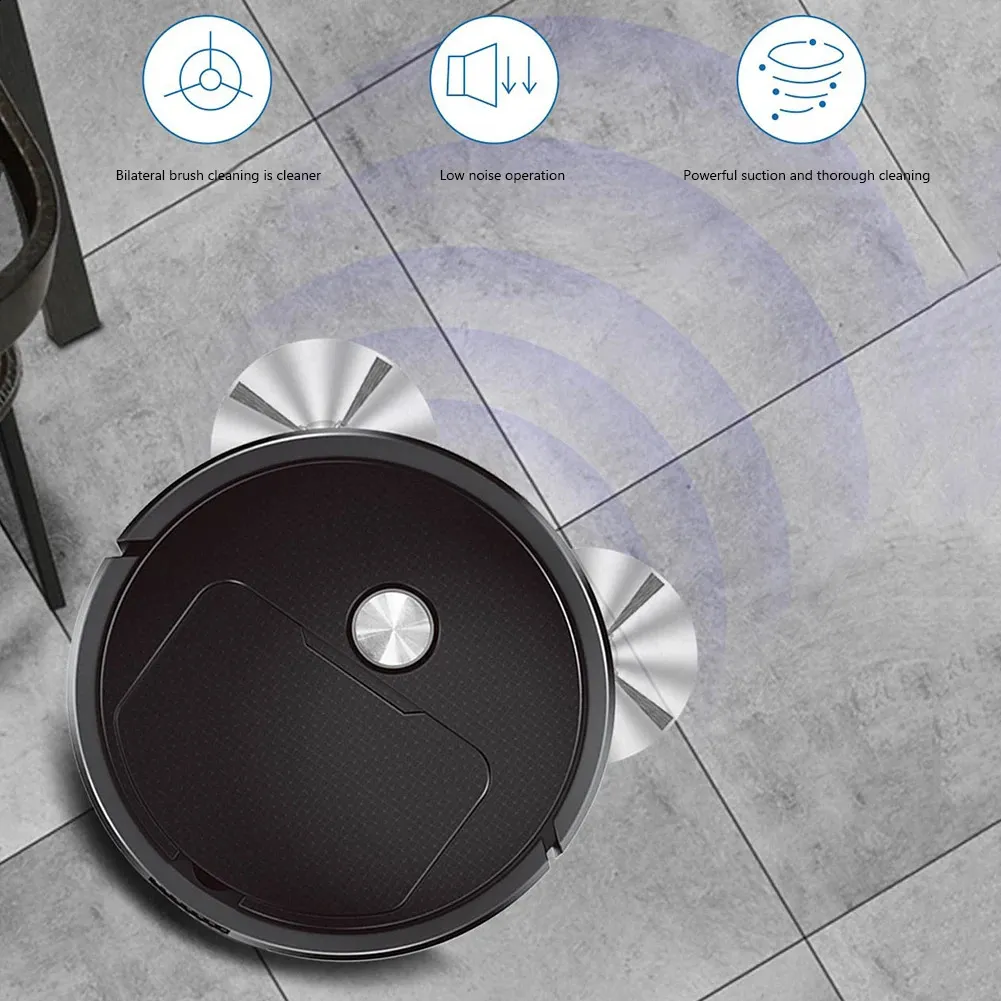 Other Housekeeping Organization 3in1 Wireless Smart Robot Vacuum Cleaner 1200mAh Rechargeable Sweeping Automatic Machine Low Noise Labor Saving 231116