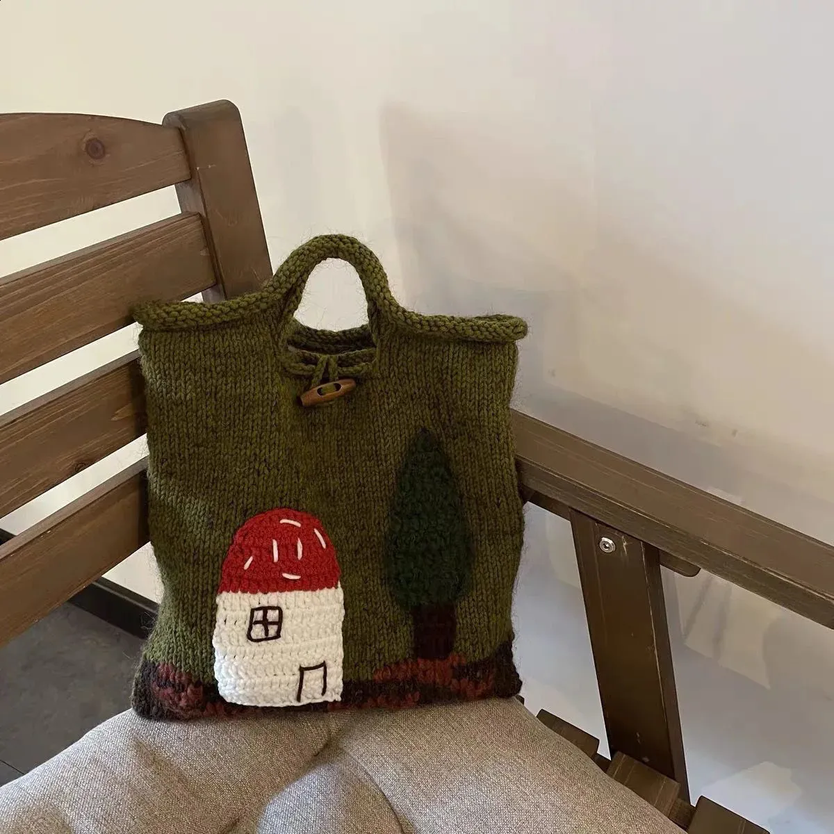 JJZXD Soft Wool Crochet Bag Handmade Bag European Candy Color Bag Crossbody  Messenger Bag Female DIY Material Mini Tote Coin Purse (Color : Argento,  Size : Talla �nica) : Amazon.co.uk: Fashion