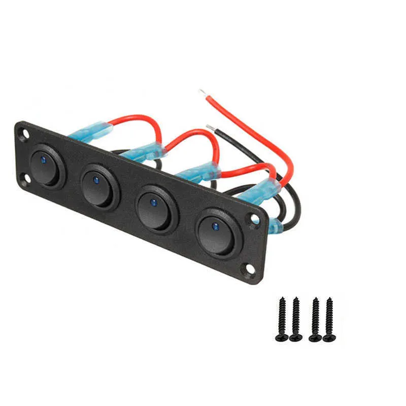 Pack De 3 Interruptores De Palanca Mini LED Azul | 12V Para Automóvil | Encendido/Apagado Con Luz Indicadora